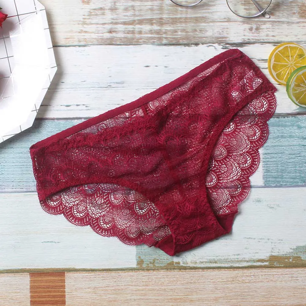 Сексуальное Кружевное цветочное нижнее белье женские трусики стринги