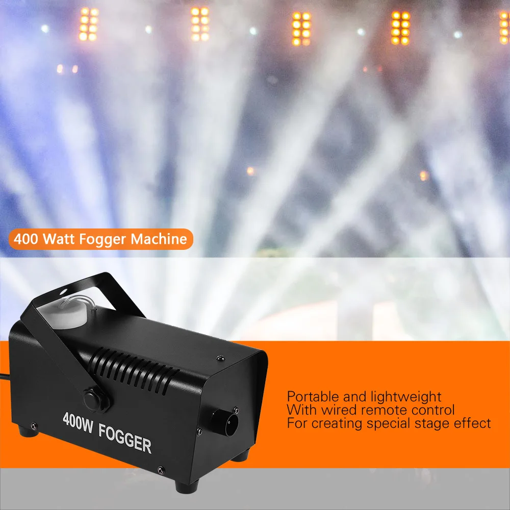 400 Вт туман дымовая машина с проводной пульт дистанционного управления
