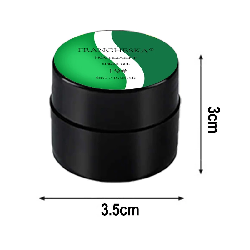 

8ML Luminous Spider Nail Gel Halloween Nail Art Painted Luminous Elastic Design Drawing Glue Painting Gel Halloween DIY Nail