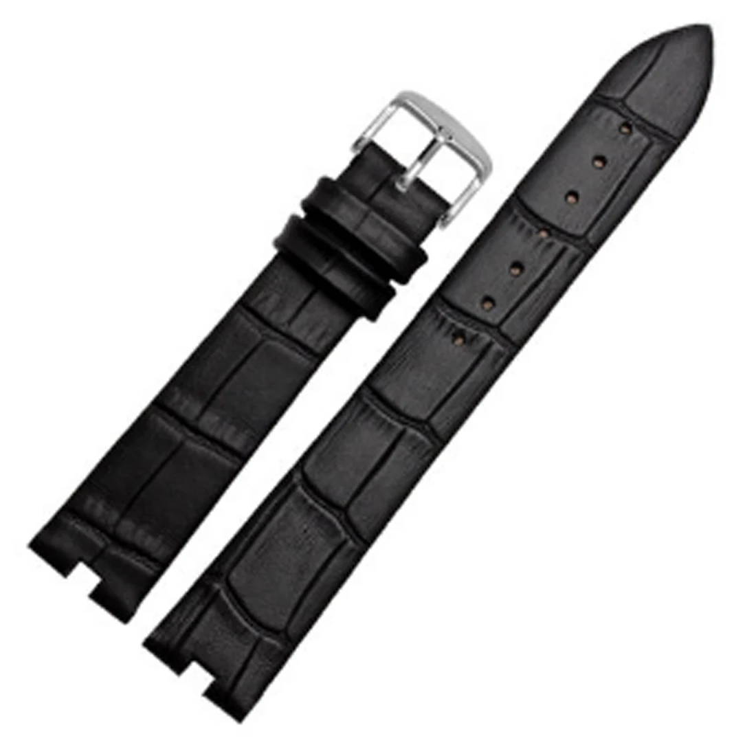 

16mm x 4mm Elegant Women Leather Watch Strap Band Deployment Clasp For Omega Seamaster De Ville Buckle