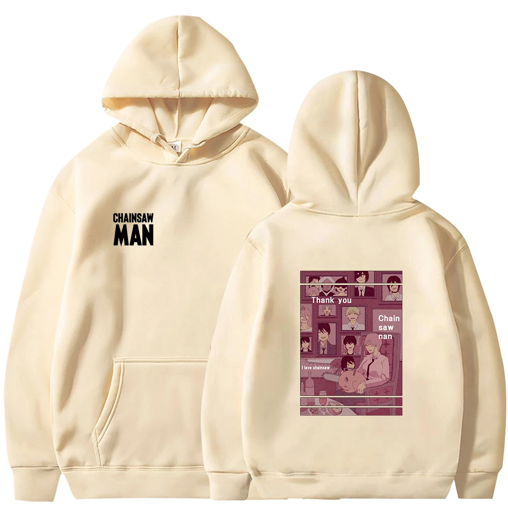 Аниме бензопила человек значок Denji Pochita Косплэй толстовки уличные Vibe с длинным