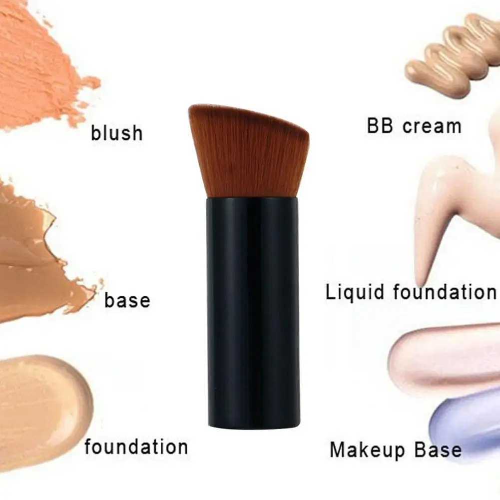 

Mini Inclined Head Liquid Foundation Brush Makeup Brush Flat Slanted Face Brush Base Makeup Brush Soft Comfortable Makeup Tool