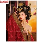 Алмазная живопись сделай сам, певца гейши, 5D полноразмерная вышивка, стразы, японская Восточная, вышивка крестиком, мозаика, наклейка