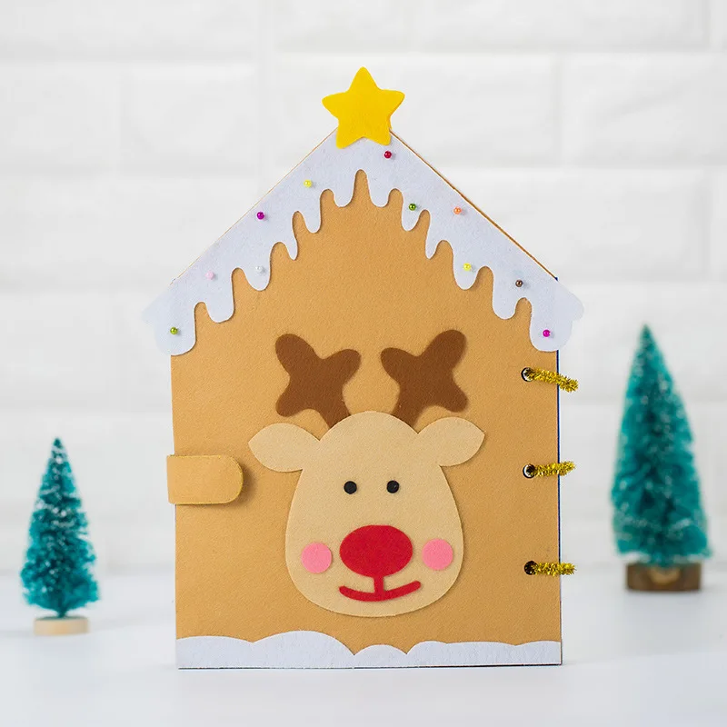 Рождественская тематика войлочная книга для ребенка первая Тихая игрушка 20x30 см