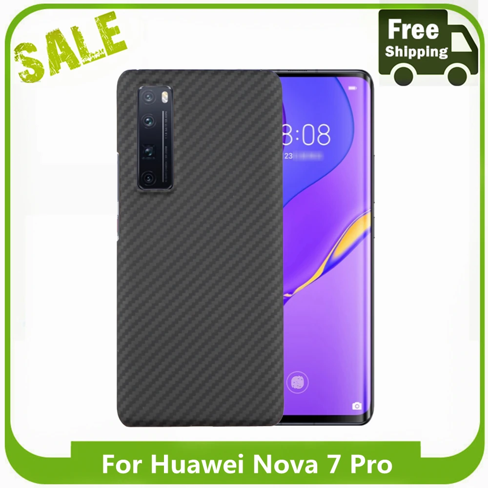 

Biipaer 100% настоящий чехол из чистого углеродного волокна для телефона Huawei Nova 7 Pro ультратонкий противоударный жесткий чехол для Huawei Nova 7 Pro