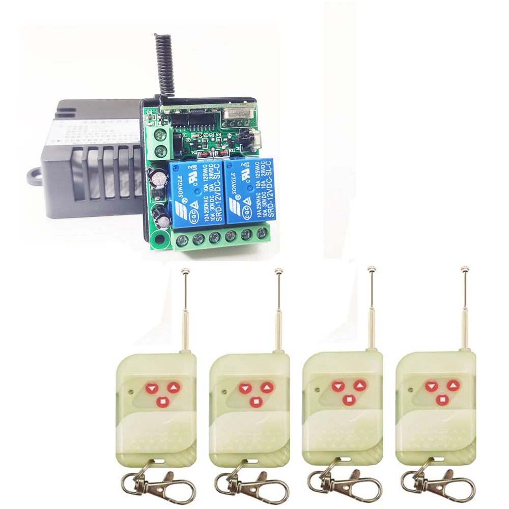 

DC 12V/24V Wireless RF 433MHz Remote Control Switch Motor Forward Reverse Steering Controller Module for Motor/Linear Actuator