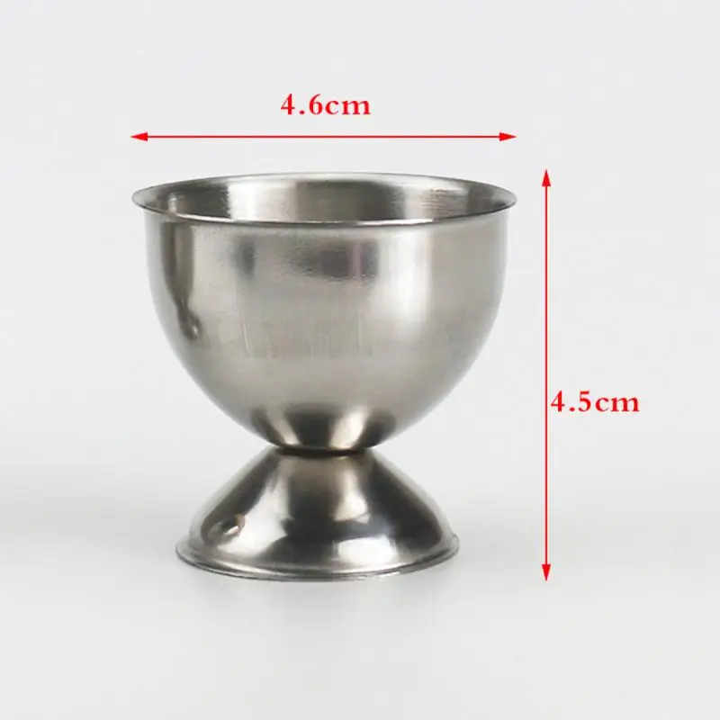 

4PCS New Stainless Steel Egg Cups Holder Soft Stand Boiled Egg Cups Round Eggs Cup Holder For Kitchen Breakfast Cooking Tool