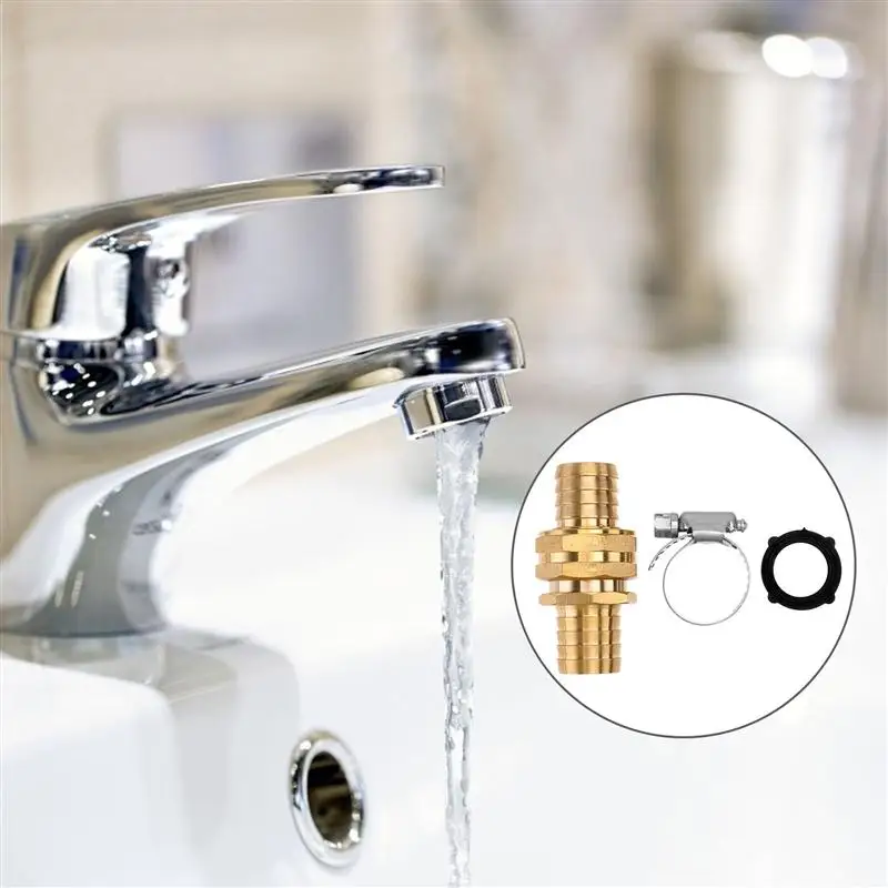 

3 Pairs Water Pipe Copper Joint Copper Two-way Pipe Accessory Water Pipe Connector