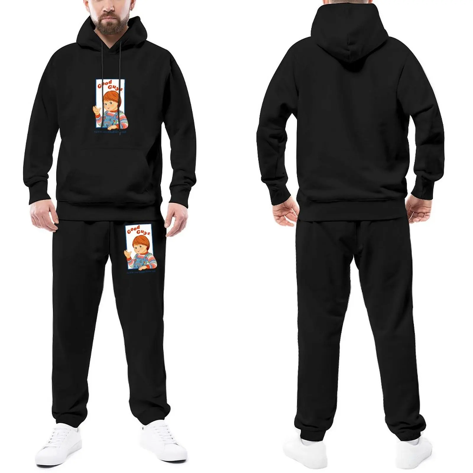 

Мужской спортивный костюм Чаки, рождественские мужские спортивные штаны и толстовка