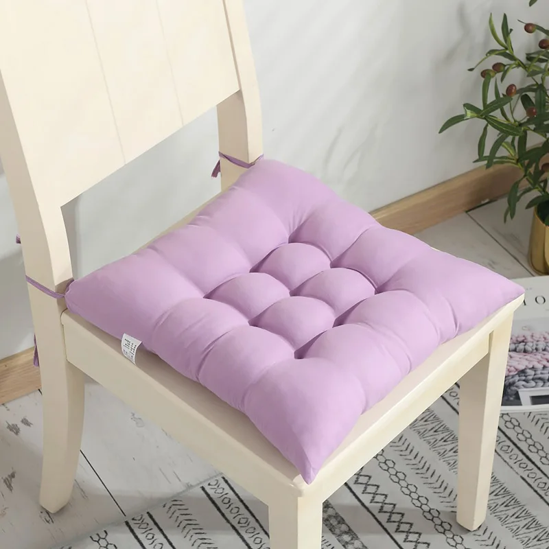 Household Thick Solid Color Sanding Chair Cushion Winter Office Bar Student Back Seat Sofa 40x40cm | Дом и сад