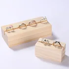 Новинка креативная деревянная коробка-держатель для колец Подставка для ювелирных изделий подарочные коробки для ювелирных изделий Деревянный чехол для витрины украшение обручального кольца