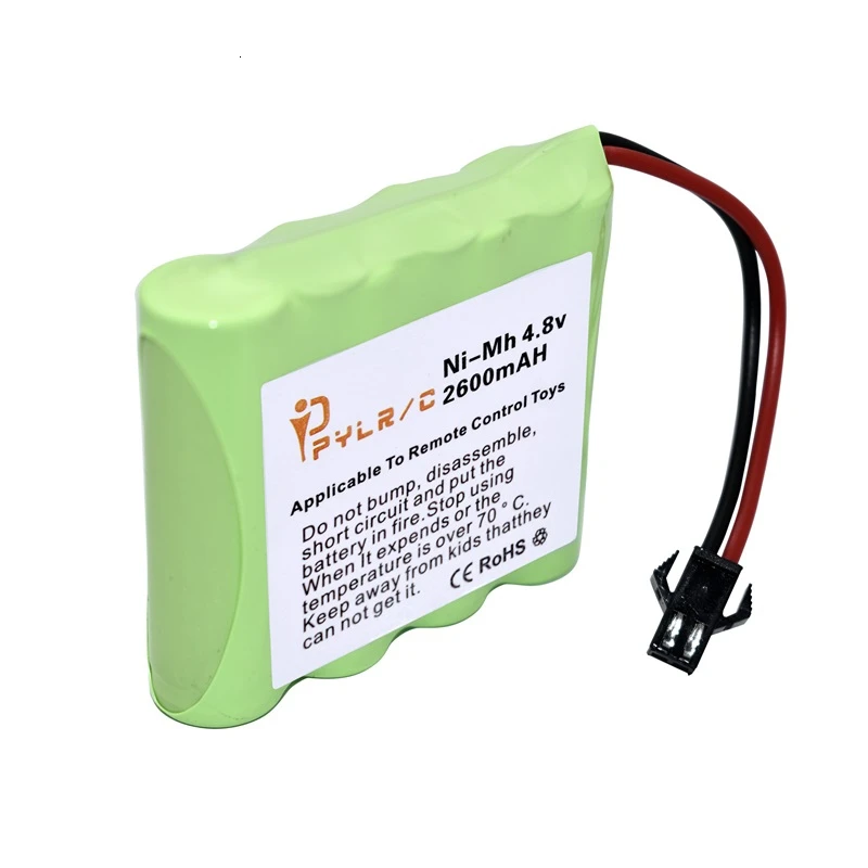 4.8v 2600mah Rechargeable Battery For Rc toys Cars Tanks Robots Gun AA NI-MH Pack Boats With SM Plug | Игрушки и хобби