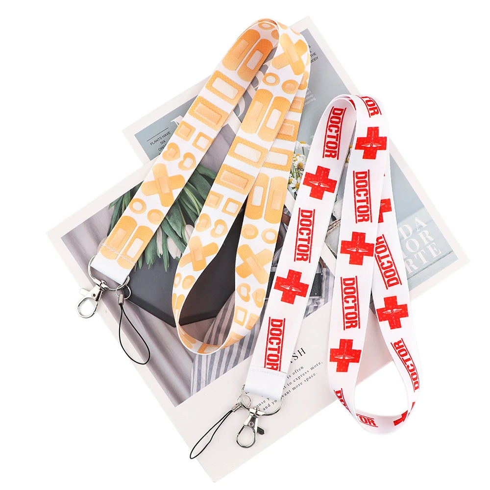 ER408 Медицинский красный крестообразный ремешок для помощи шнурок удостоверения