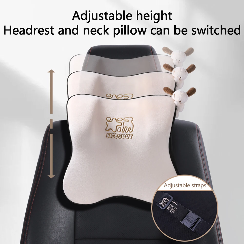 Подушка для подголовника автомобиля DOKIA ортопедическая мягкая подушка поддержки