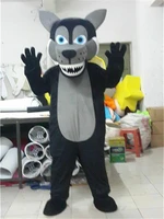 black husky wolf mascot costume suit party animal fancy dress outfits advertising promotion carnival halloween xmas adults size