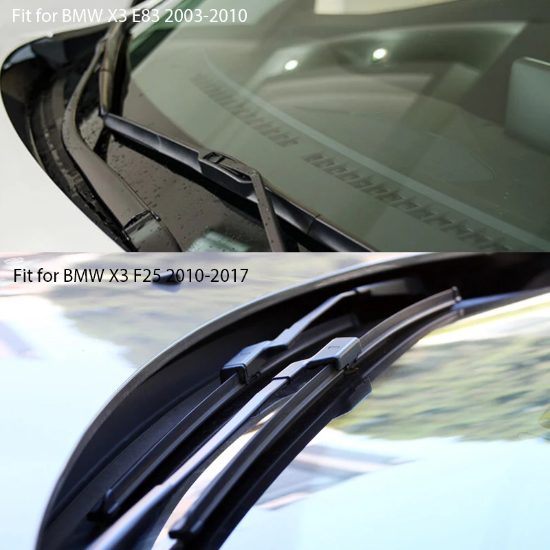 1 комплект Резиновых автомобильных передних стеклоочистителей для BMW X3 F25 E83 X 3