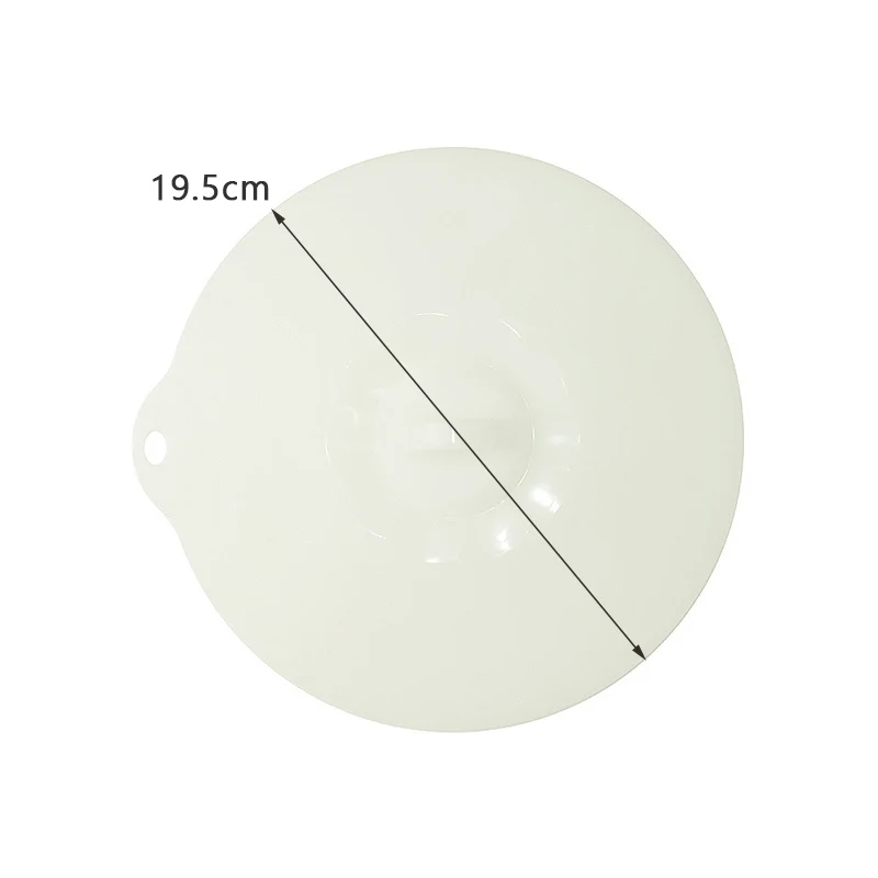 19.5cm Translucent Мульти-Функция силиконовый выкипает крышкой разлива сохранение посуда набор посуды стеклянная крышка печи сейф с вместо того, чтобы Пластик Обёрточная бумага Пособия по кулинарии инструменты - Цвет: 19.5cm Translucent
