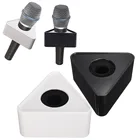 Наклейка для микрофона QHRICE, из АБС-пластика, треугольная, с логотипом