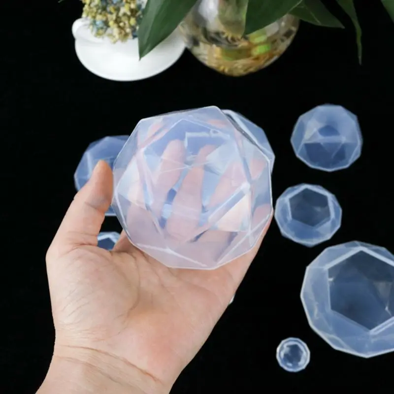 

Crystal Epoxy Resin Mold Diamond Pendant Casting Mould Handmade DIY Crafts Ornaments Making Tool