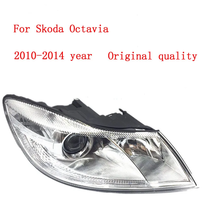 Car headlight assembly for 2010 2011 2012 2013 2014 Skoda Octavia Light Assembly Night traffic light system | Автомобили и