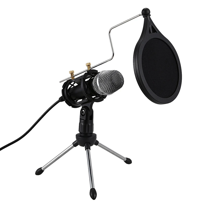 Профессиональный микрофон конденсатор для компьютера ноутбука ПК Usb разъем +