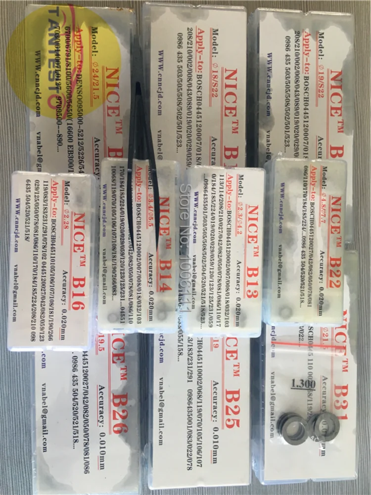 505 шт Common Rail Инжектор регулировочные шайбы прокладки комплекты для ремонта