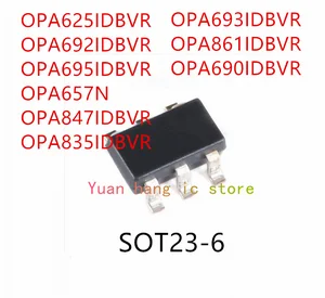 10PCS OPA625IDBVR OPA692IDBVR OPA695IDBVR OPA657N OPA847IDBVR OPA835IDBVR OPA693IDBVR OPA861IDBVR OPA690IDBVR IC