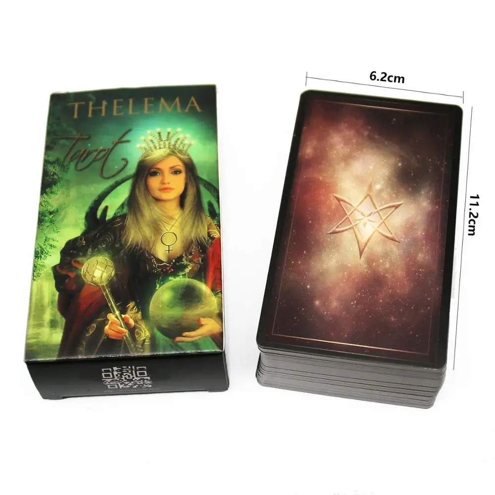 Карты Thelema Tarot деки Lo Scarabeo пять языков английский испанский французский