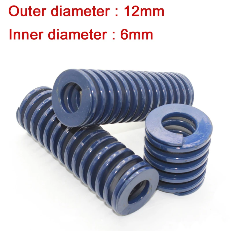 

1Pcs Blue Mould Die Compression Spring Light Load Stamping Springs Outer Dia 12mm Inner Dia 6mm Length 20mm - 100mm For Hardware