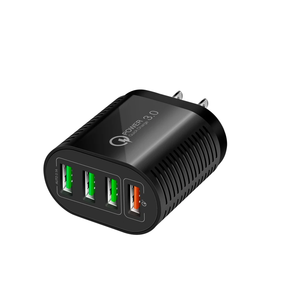 The new thread 4 USB fast was electrical QC3.0 5.1 A charging head | Мобильные телефоны и аксессуары