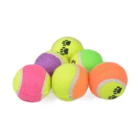 1pc pet toy ball footprint pattern dog throwing tennis ball dog training catch throw play funny ball