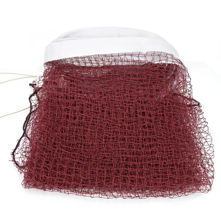 Сетка для бадминтона профессиональная прочная красная сетка с тросом аксессуар