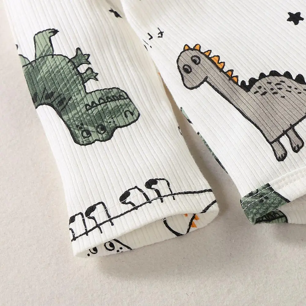 Baby Girl Winter Clothing 2019 Infant Boy Girls Long Sleeve Cartoon Dinosaur Print Romper Jumpsuit Clothes baby winter clothes 2 | Детская