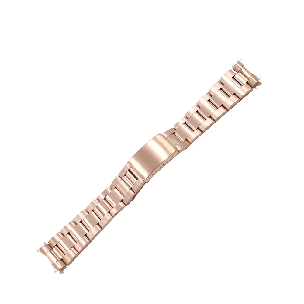 

13 17 19 20 22mm Watch Band Strap Wholesale 316L Stainless Steel Tone Rose Gold Silver Watchband Oyster Bracelet For Dayjust
