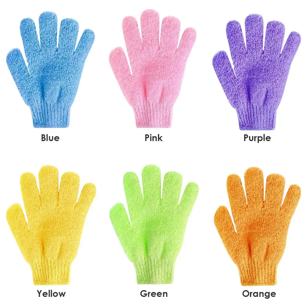 Перчатки для ванны с пятью пальцами полотенце душа скраб мытья тела Товары детей