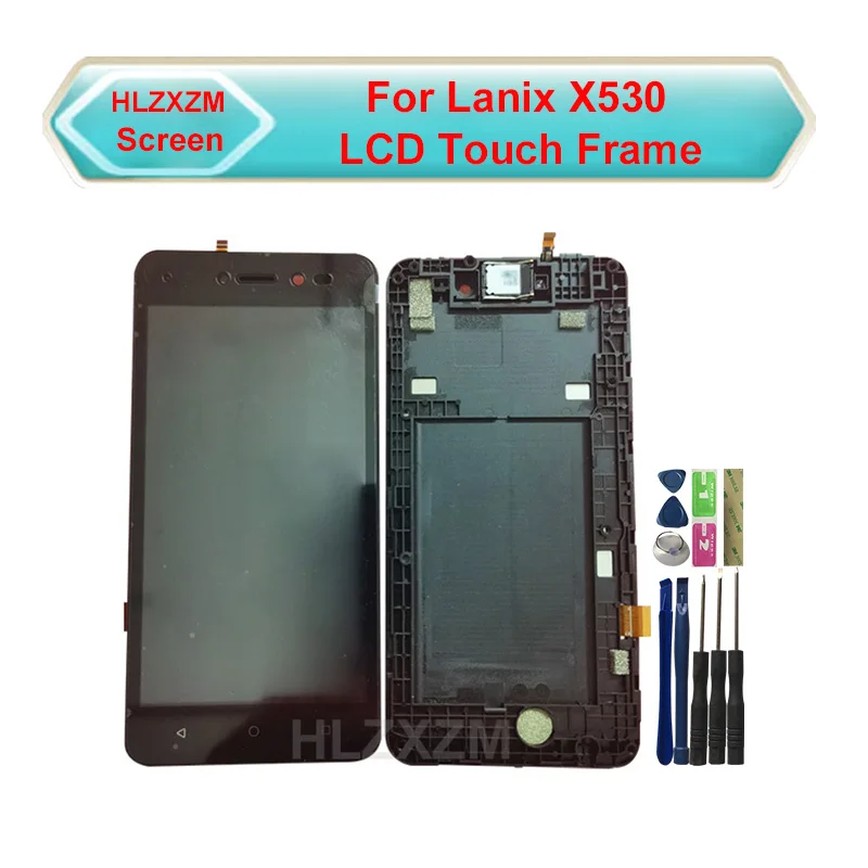 ЖК-дисплей с сенсорным экраном и рамкой для Lanix X530 дигитайзер в сборе Замена