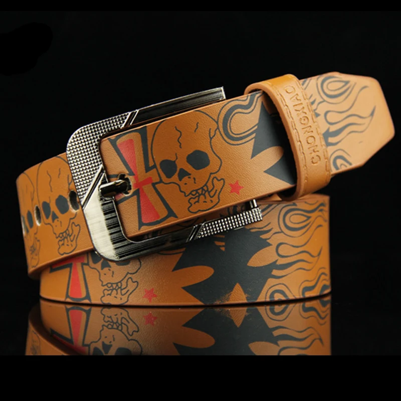 Женский декоративный ремень в виде черепа стиле панк ремни для джинсов и