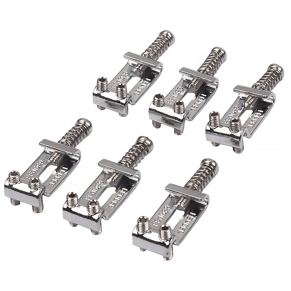 6pcs roller tremolo brücke sättel system ersatz für strat stratocaster tele telecaster elektrische gitarre free global shipping