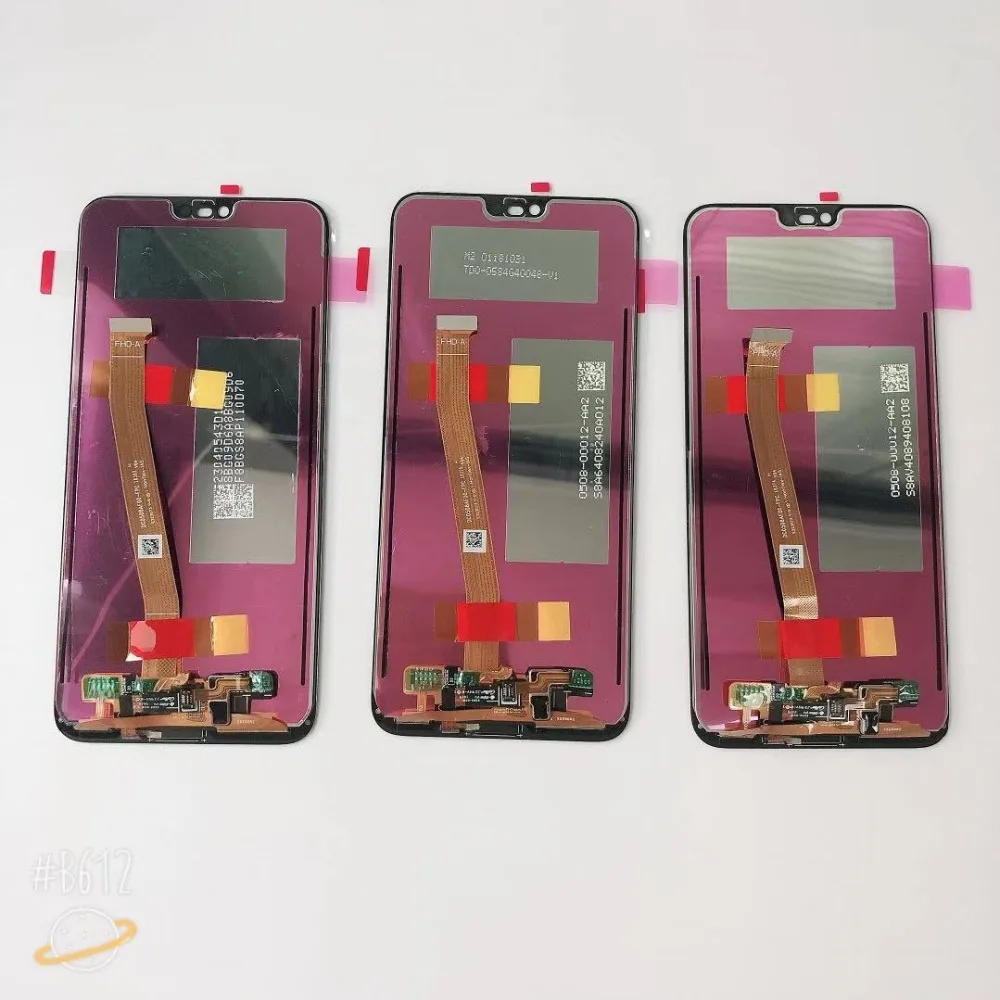 Протестированный для 5,84 'huawei Honor 10 COL-L29 ЖК-дисплей+ кодирующий преобразователь сенсорного экрана в сборе Замена+ отпечаток пальца