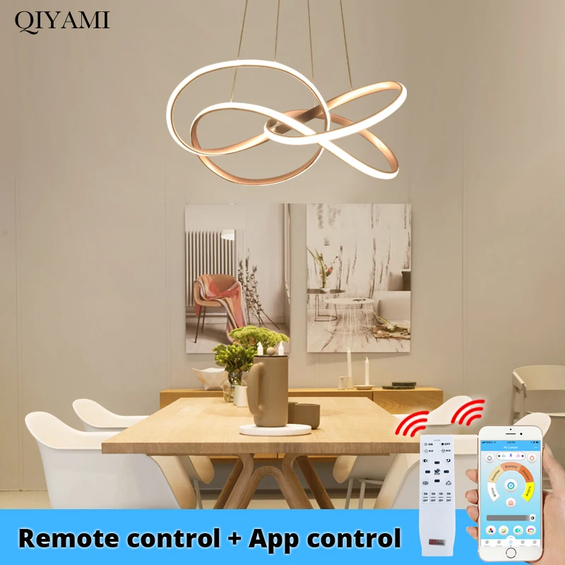 Creative modern LED pendant lights Kitchen Acrylic+Metal suspension hanging ceiling lamp for dinning room lamparas colgantes | Лампы и