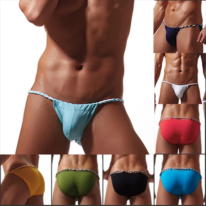 2XLSexy Для мужчин нижнее белье Ракушки Японии сумо веревка трусы Стеклярус Чехол
