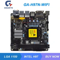 ga h97n wifi for gigabyte lga 1150 intel h97 desktop pc motherboard ddr3 16gb pci e 3 0 hdmi core i3 i5 i7 cpus 1717cm mini itx