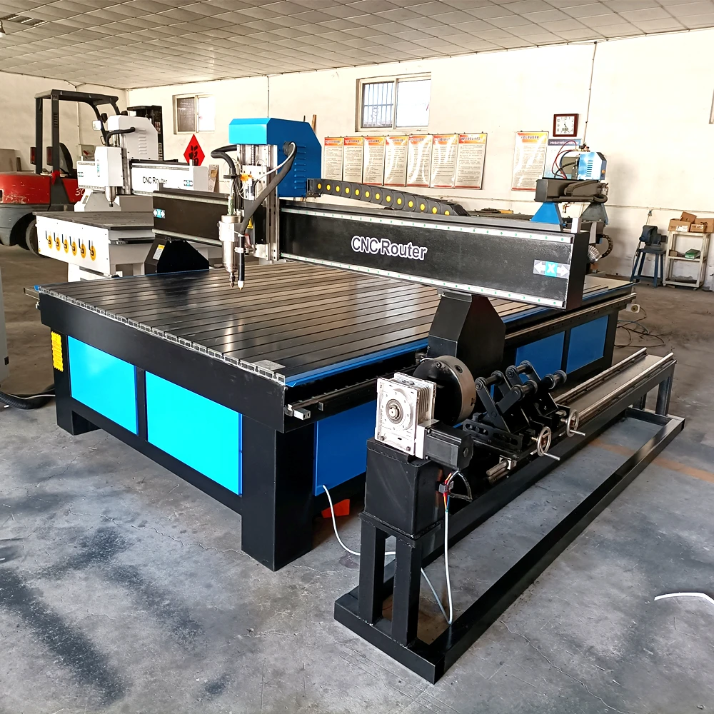 

2021 New Style Woodworking Cnc with Water Cooled Spindle Motor/1325 1530 Cnc Router Plasma Cutting Machine Double Heads