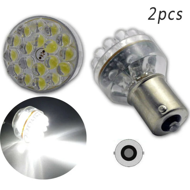 

2W Reversing light Indicator Lamp Bulbs Turn Signal Set Parts 2Pcs White