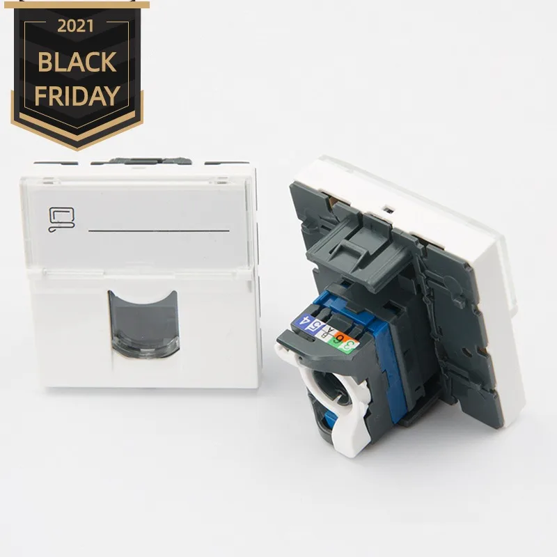 

Network Cat6 Keystone Jack Modular RJ45 Connector France jack