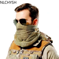 military tactical scarf camouflage mesh neck scarf keffiyeh sniper face scarf veil shemagh head wrap for outdoor camping hunting