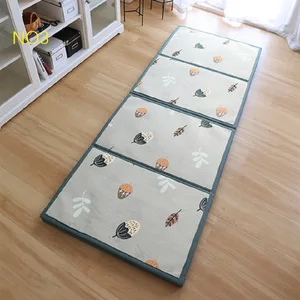 Four folds Memory foam  high-density mattress bed foldable washable floor sleeping mat single twin sofa Japan tatami