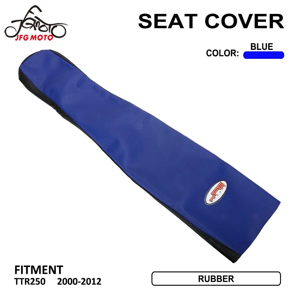 

Резиновый захват для мотоцикла в синюю полоску, нескользящий чехол на сиденье для Yamaha TTR250 TTR 250 2000-2012 Enduro, внедорожный велосипед, мотокросс