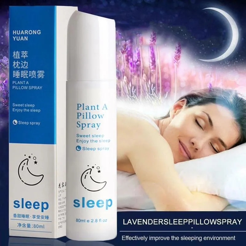 

Essential Oil Lavender Deep Sleep Pillow Spray Insomnia Extract Relieve Stress Castor Oil Help Sleep Relief Anxiety 80ml