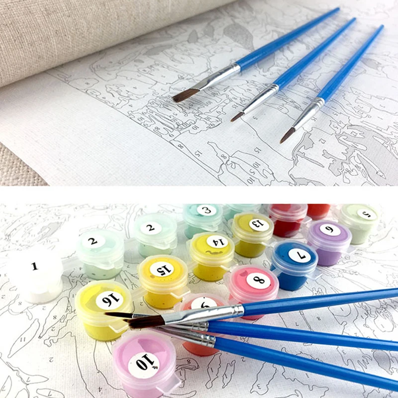 Набор для рисования по номерам в рамке Европейская и американская рок-певица